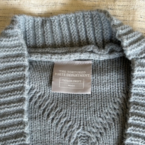 Taylor Swift TTPD Cardigan - NWOT - Size Medium/Large - Picture 4 of 5